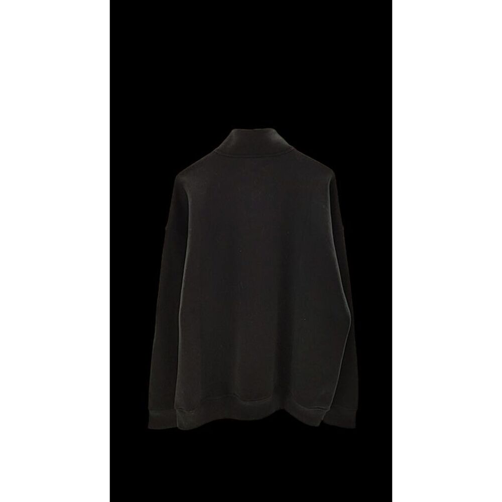 Quince Men Everyday Fleece Quarter-Zip Sweatshirt Black Sleeved Top M - Picture 3 of 3